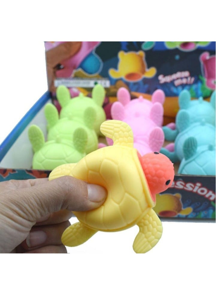 ألعاب سلحفاة مضحكة عالية الجودة، لعبة ناعمة ومتينة لتخفيف الضغط، ألعاب مضادة للإجهاد للأطفال والكبار"أصفر" - Image 1